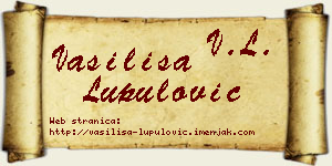 Vasilisa Lupulović vizit kartica